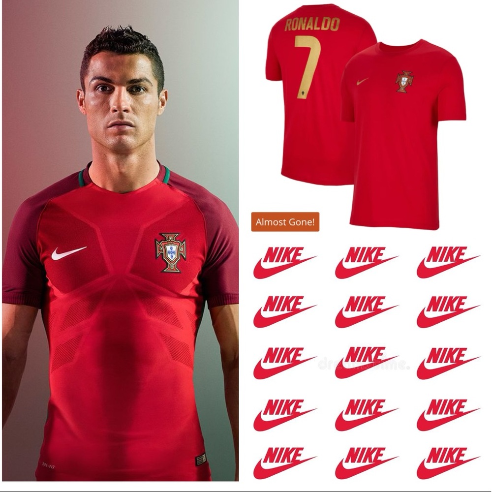 🆕⚽️NIKE RONALDO NAME & NUMBER TEE⚽️🆕
